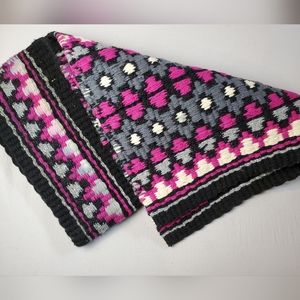 Mayatex Starlight Saddle Blanket, Black/Fuchsia/Fandango/Gray Silver Metal/Black